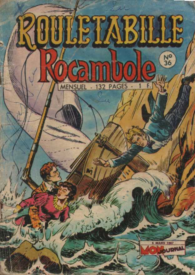 Scan de la Couverture Rocambole et Rouletabille n 36